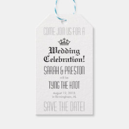 日付エレガントギフトラベルの保存 ギフトタグ