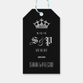 日付エレガントギフトラベルの保存 ギフトタグ (裏面)