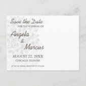 日付エレガントポストカードの保存 案内ポストカード (裏面)