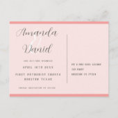 日付エレガントポストカードの保存 案内ポストカード (裏面)