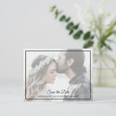 日付エレガント写真はがきを保存 ポストカード (スタンド正面)