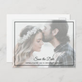 日付エレガント写真はがきを保存 ポストカード (正面/裏面)