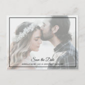 日付エレガント写真はがきを保存 ポストカード (正面)