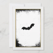 日付エレガント招待状を保存するゴシック式の結婚式 招待状 (裏面)