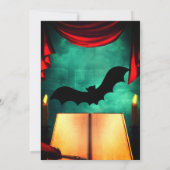 日付エレガント招待状を保存するゴシック式の結婚式 招待状 (裏面)