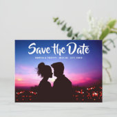 日付カジュアル写真を保存するスクリプト 招待状 (スタンド正面)