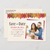 日付カスタムの保存紅葉P ポストカード (正面/裏面)