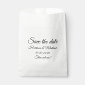 日付カスタムの通知結婚の保存 フェイバーバッグ (正面)