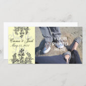 日付カスタムを保存するカスタムフォトカード セーブザデート (正面/裏面)