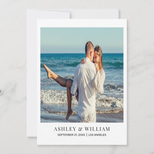 日付カスタムを保存する写真 セーブザデート (正面)