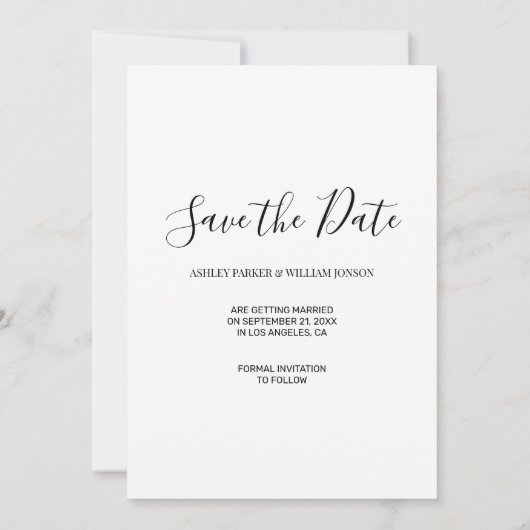 日付カスタムを保存する写真 セーブザデート (裏面)