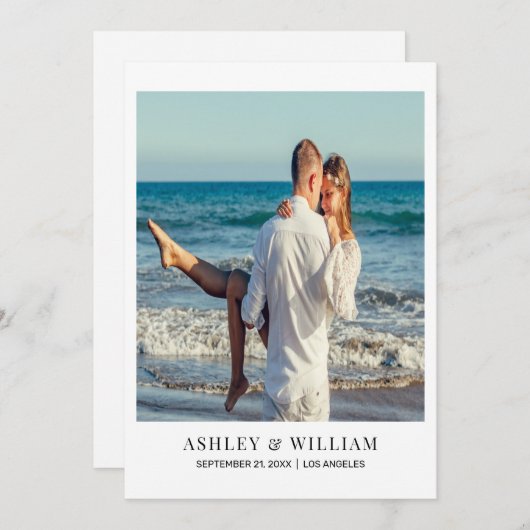 日付カスタムを保存する写真 セーブザデート (正面/裏面)