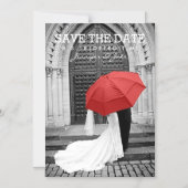 日付カップルの保存 マグネット招待状 (正面)