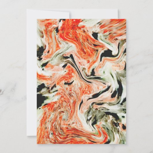 日付カラフルを保存する大理石結婚式 セーブザデート (裏面)