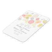 日付カラフルを保存する提灯 マグネット (左側)