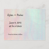 日付カラフルポストカードの保存（カスタマイズ可能） 案内ポストカード (裏面)