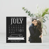 日付カレンダーのお知らせを保存する | 結婚s 招待状 (スタンド正面)