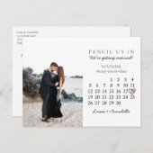 日付カレンダーの保存バラハート2023年11月 ポストカード (正面/裏面)