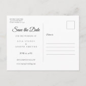 日付カレンダーの保存バラ金ゴールドシックな愛ハート 案内ポストカード (裏面)