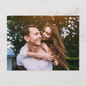 日付カレンダーの保存金ゴールドLoveハートPhoto Annou 案内ポストカード (裏面)