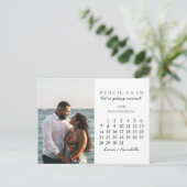 日付カレンダーの保存2024年4月カレンダー ポストカード (スタンド正面)