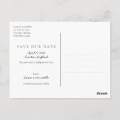 日付カレンダーの保存2024年4月カレンダー ポストカード (裏面)