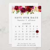 日付カレンダーの保存 セーブザデート (正面/裏面)