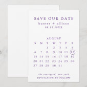 日付カレンダーの保存 セーブザデート (正面/裏面)