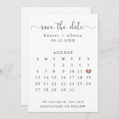 日付カレンダーの保存 セーブザデート (正面/裏面)