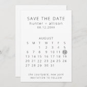 日付カレンダーの保存 セーブザデート (正面/裏面)