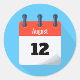 日付カレンダーの保存 ラウンドシール