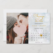 日付カレンダーの変更新しいプランの写真 セーブザデート (正面)