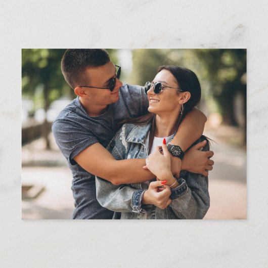 日付カレンダーの金ゴールドハートを保存するChalkboard写真 ポストカード (裏面)