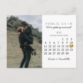 日付カレンダーの金ゴールドハートを2023年6月に保存 ポストカード (正面)