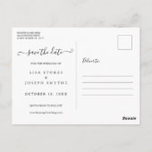 日付カレンダーを保存するレモンの花の写真 ポストカード (裏面)