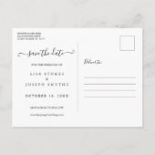 日付カレンダーを保存するレモンの花の写真 案内ポストカード (裏面)