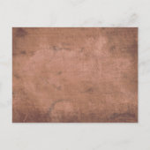 日付カレンダー赤い愛のハートの木を保存素朴 案内ポストカード (裏面)