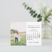 日付カレンダー金ゴールドハートの保存2023年2月 ポストカード (スタンド正面)