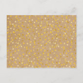 日付カレンダー金ゴールドハートの保存 ポストカード (裏面)