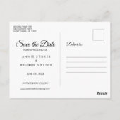 日付カレンダー金ゴールドラブハートの保存 ポストカード (裏面)