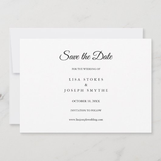 日付カレンモダンダー金ゴールドの保存Loveハート セーブザデート (裏面)