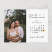 日付カレンモダンダ金ゴールドハートの保存2021年6月 ポストカード (正面)