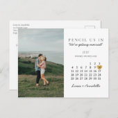 日付カレンモダンダ金ゴールドハートの保存2021年7月 ポストカード (正面/裏面)