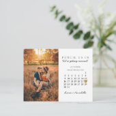 日付カレンモダンダ金ゴールドハートの保存2022年10月 ポストカード (スタンド正面)