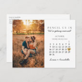 日付カレンモダンダ金ゴールドハートの保存2022年10月 ポストカード (正面/裏面)