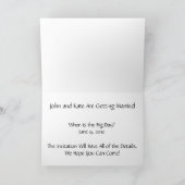 日付カードのアクセサリ結婚を保存する 案内状 (内部)