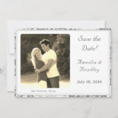 日付カードのフラット保存 セーブザデート (正面)