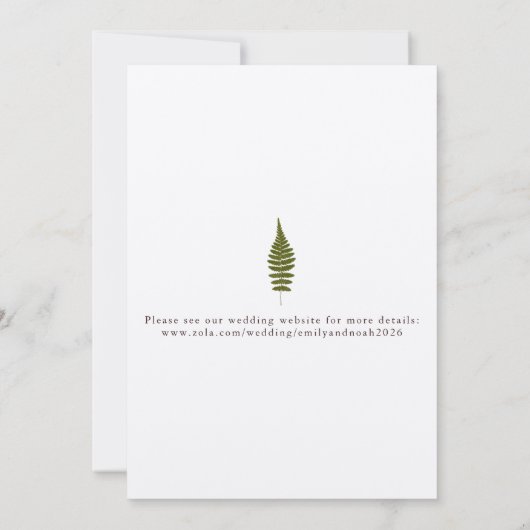 日付カードのフラット保存 セーブザデート (裏面)