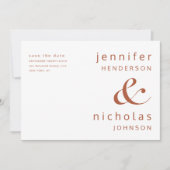 日付カードのフラット保存 セーブザデート (正面)