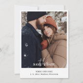 日付カードのフラット保存 セーブザデート (正面)